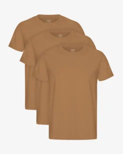 Classic Organic Tee - Sahara Camel (3-Pack)