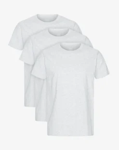 Classic Organic Tee - Snow Melange (3-Pack)