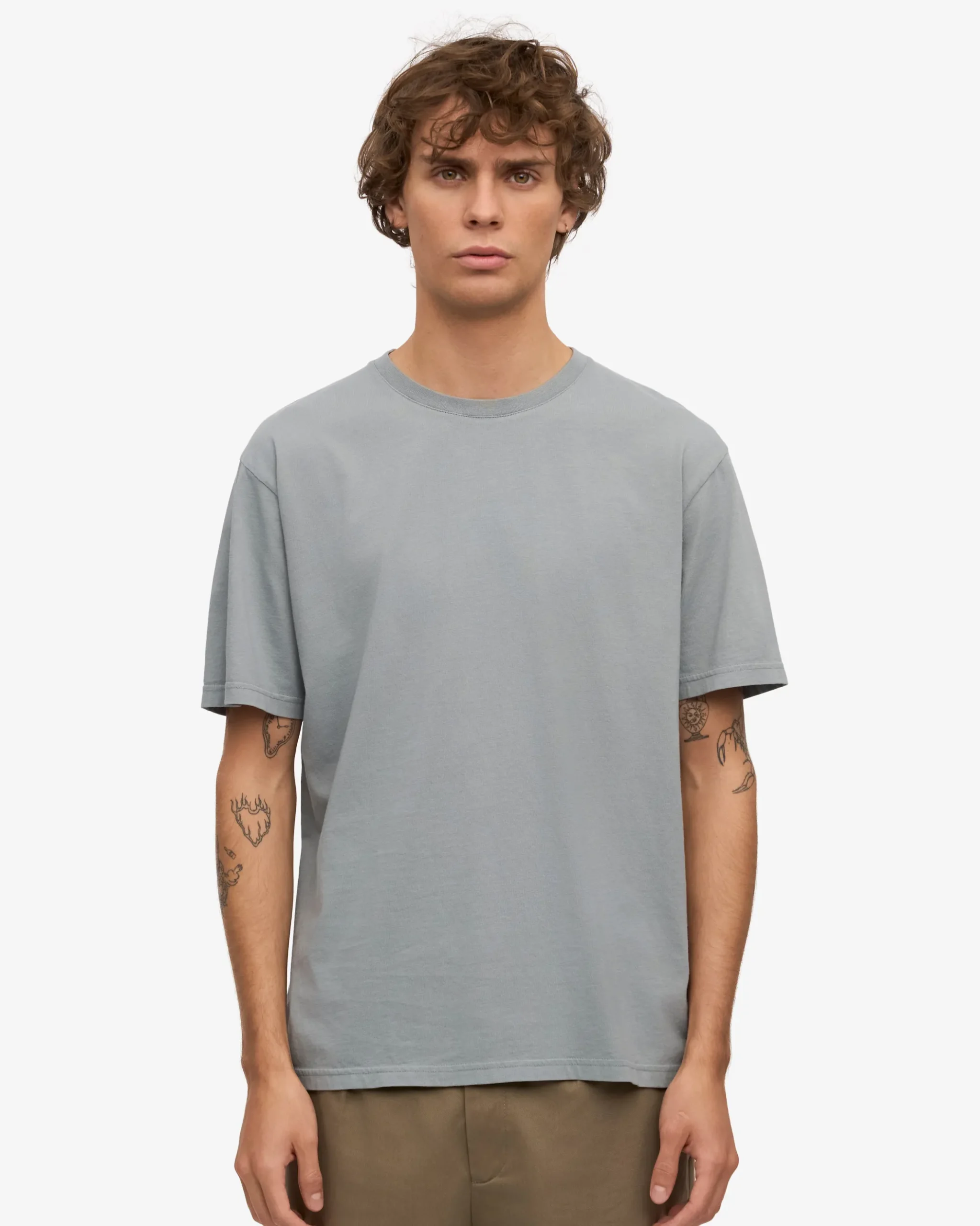 Classic Organic Tee - Steel Blue