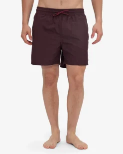 Classic Swim Shorts - Oxblood Red