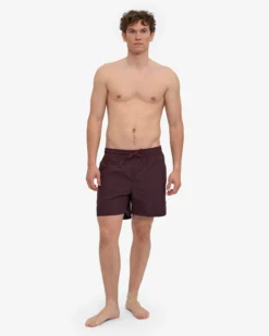 Classic Swim Shorts - Oxblood Red