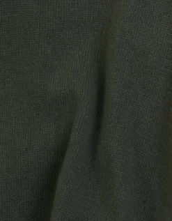 Light Merino Wool Crew - Emerald Green