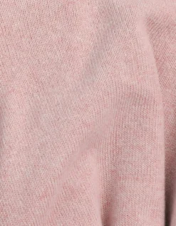 Light Merino Wool Crew - Faded Pink