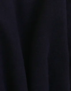 Light Merino Wool Crew - Navy Blue
