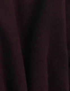 Light Merino Wool Crew - Oxblood Red