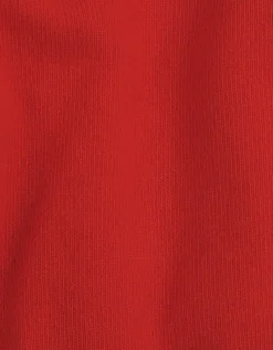 Light Merino Wool Crew - Scarlet Red