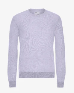 Light Merino Wool Crew - Soft Lavender