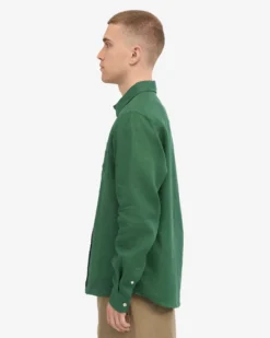 Linen Shirt - Emerald Green
