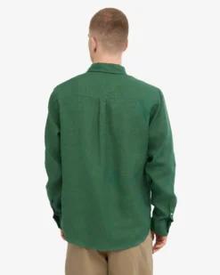 Linen Shirt - Emerald Green