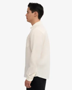 Linen Shirt - Ivory White