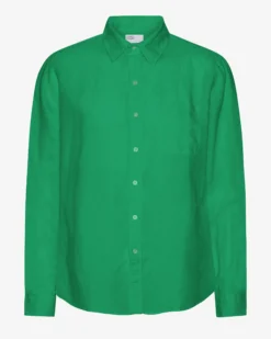 Linen Shirt - Kelly Green