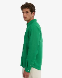 Linen Shirt - Kelly Green