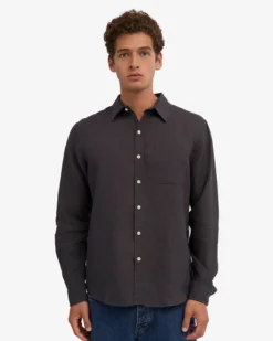 Linen Shirt - Lava Grey