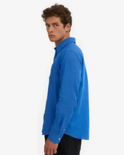 Linen Shirt - Pacific Blue
