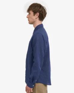 Linen Shirt - Petrol Blue