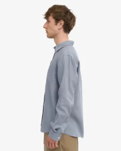 Linen Shirt - Steel Blue