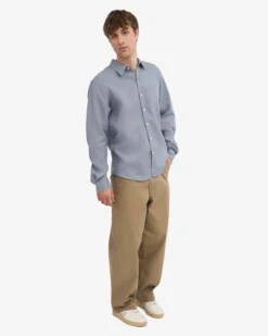 Linen Shirt - Steel Blue