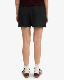 Linen Shorts - Deep Black