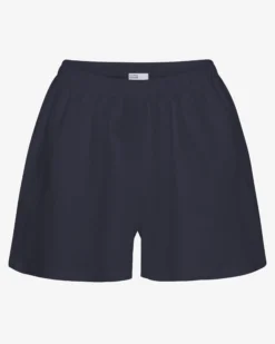 Linen Shorts - Navy Blue