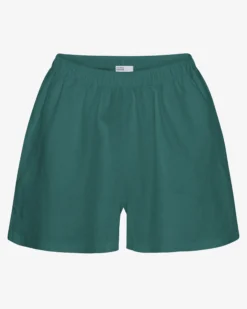 Linen Shorts - Ocean Green