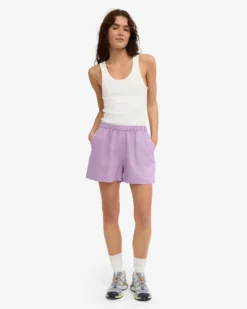 Linen Shorts - Soft Lavender