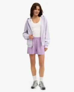 Linen Shorts - Soft Lavender