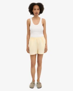 Linen Shorts - Soft Yellow