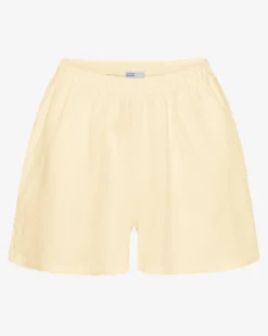 Linen Shorts - Soft Yellow