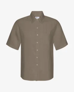 Linen SS Shirt - Dusty Olive