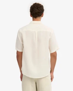 Linen SS Shirt - Ivory White