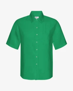 Linen SS Shirt - Kelly Green