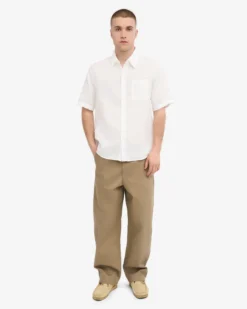 Linen SS Shirt - Optical White