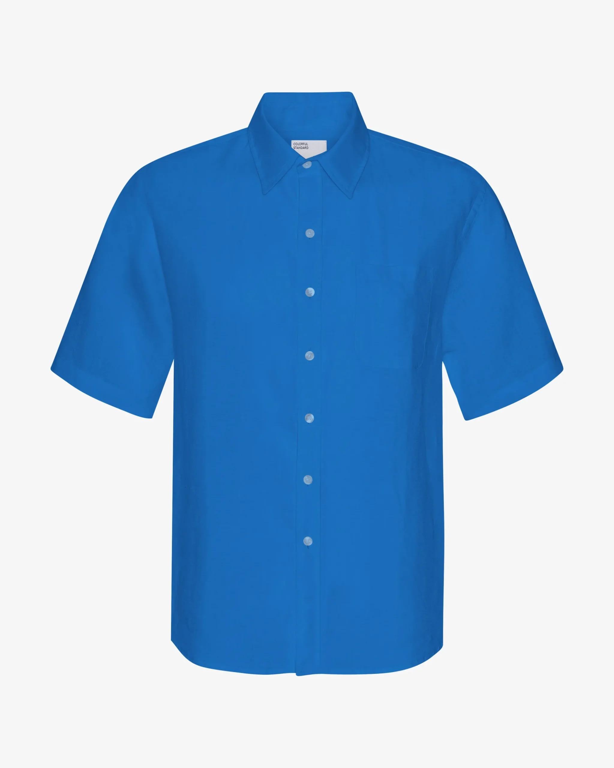 Linen SS Shirt - Pacific Blue