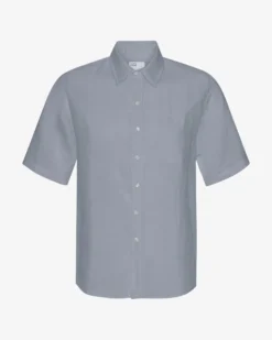 Linen SS Shirt - Steel Blue