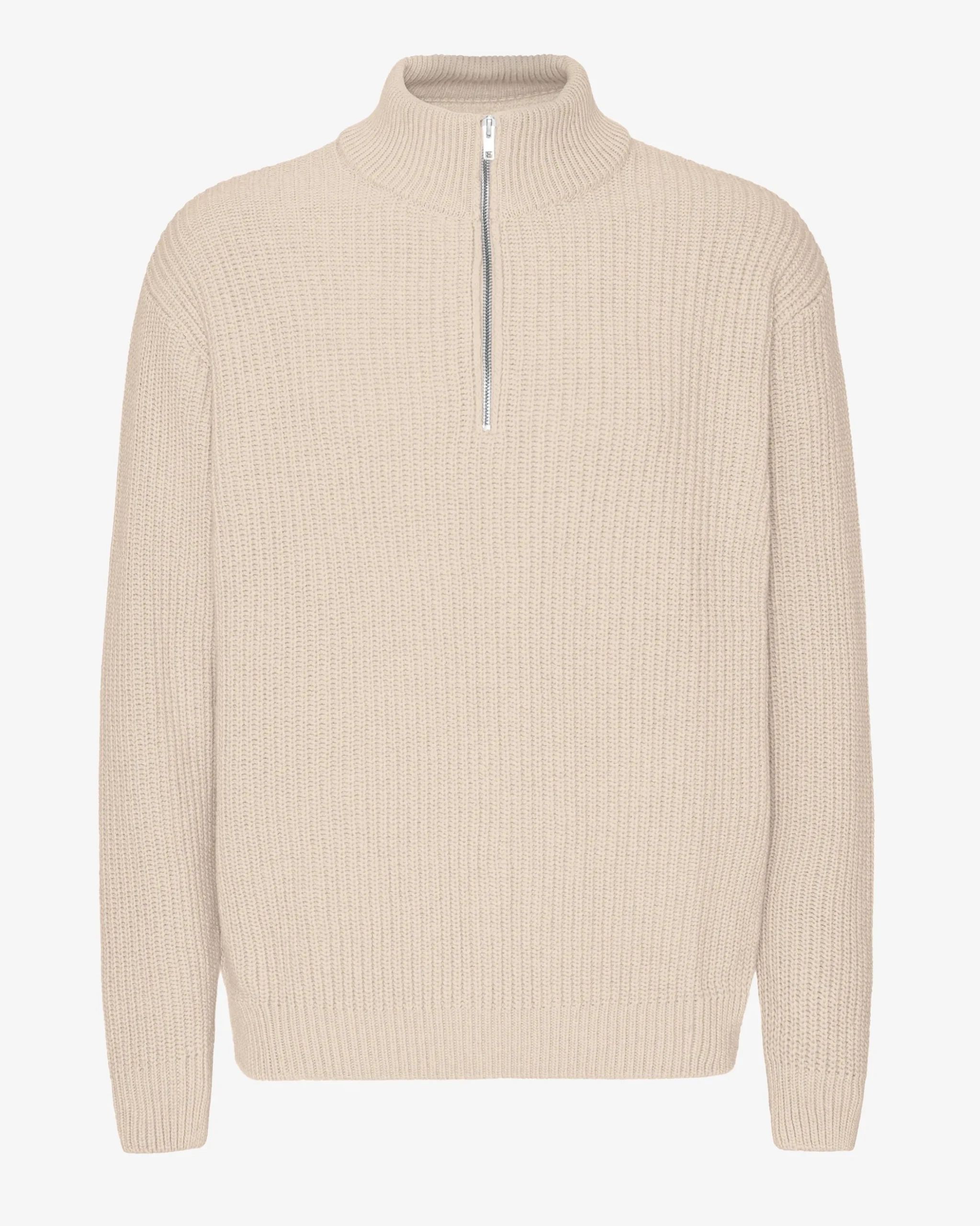 Merino Quarter Zip - Ivory White