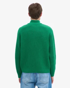 Merino Quarter Zip - Kelly Green