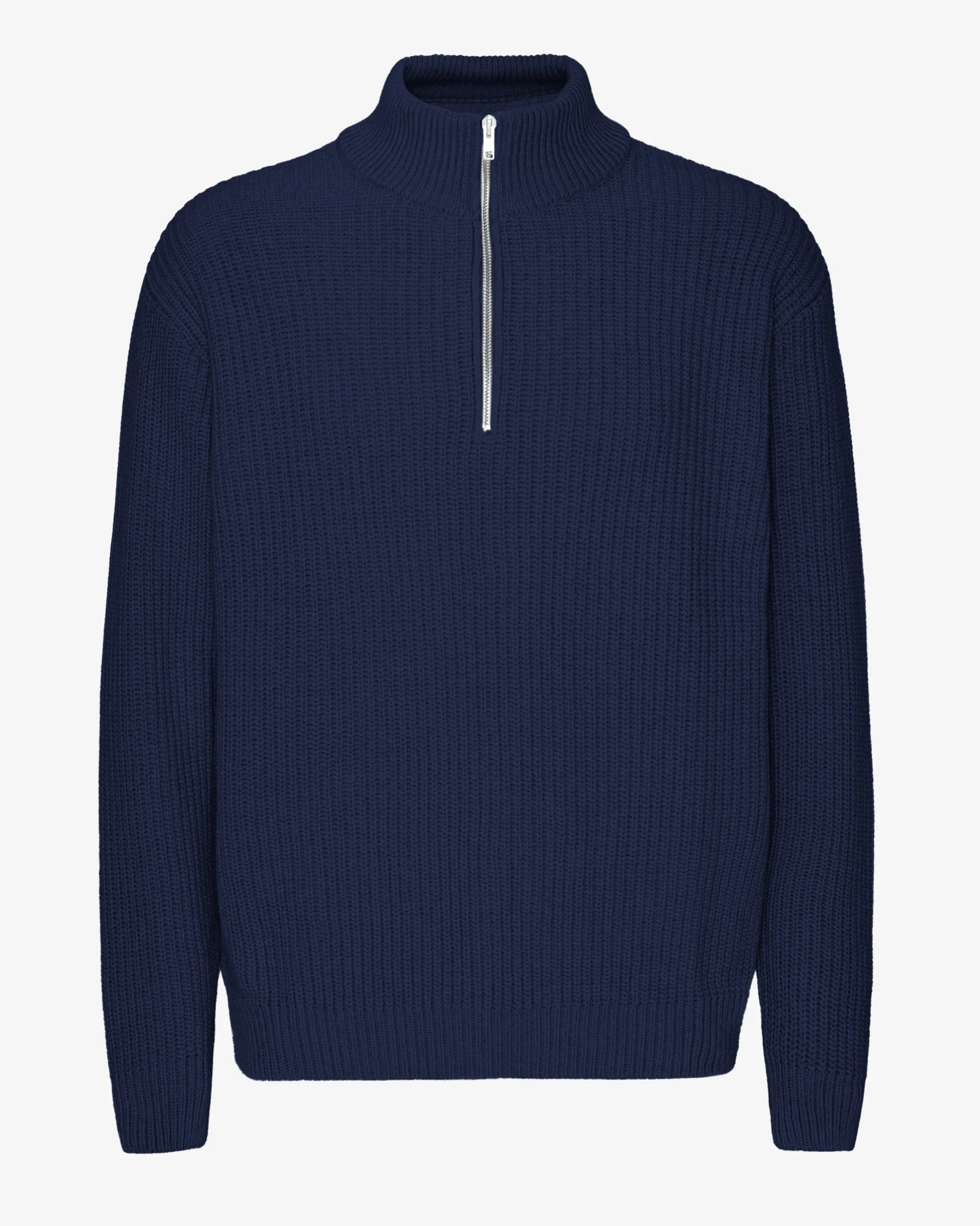 Merino Quarter Zip - Marine Blue