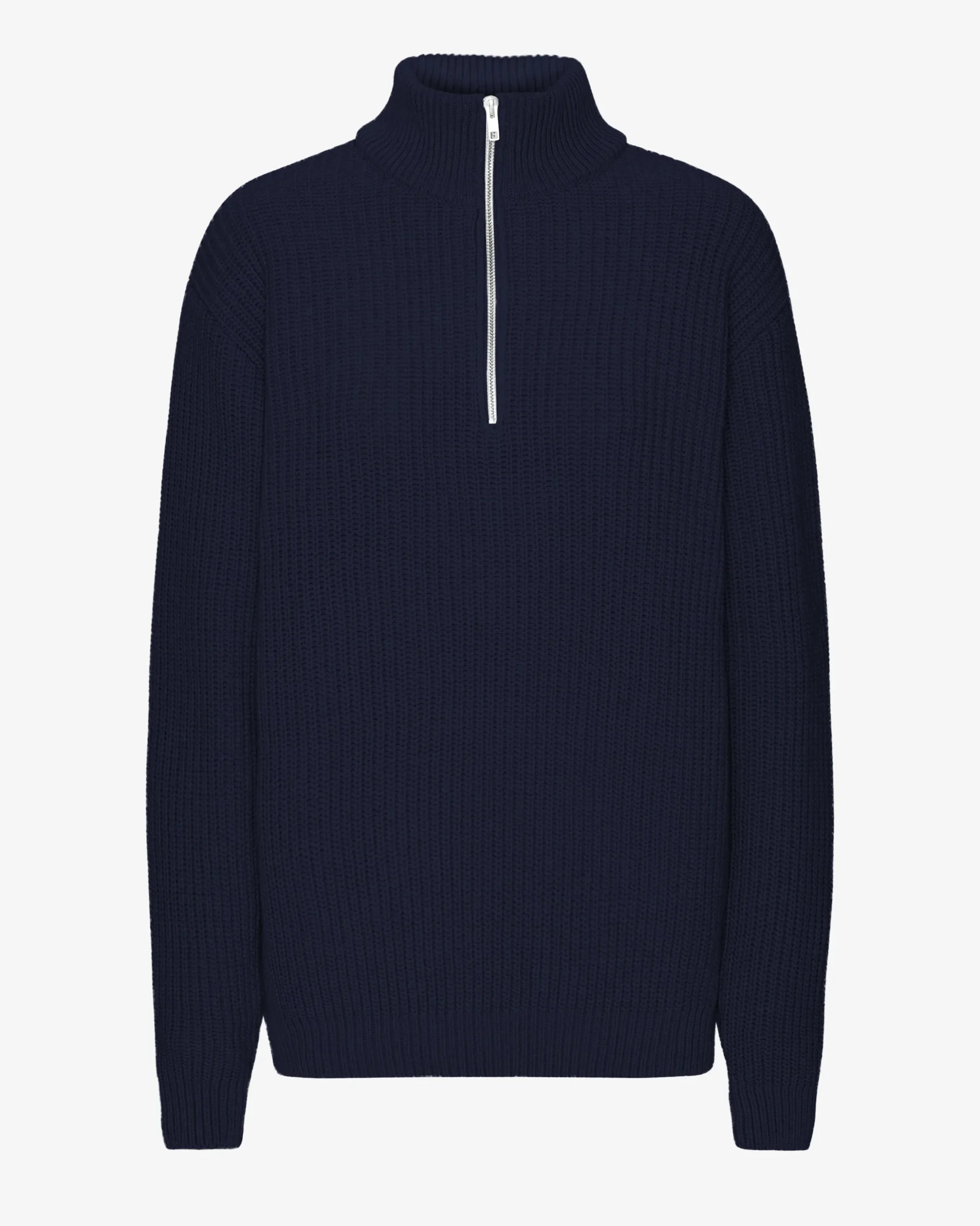 Merino Quarter Zip - Navy Blue