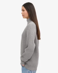 Merino Quarter Zip - Petrol Blue
