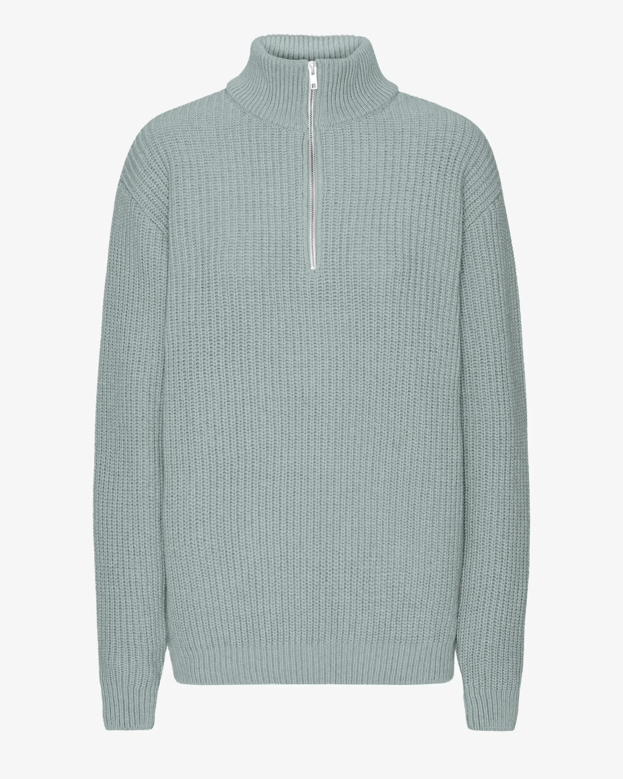 Merino Quarter Zip - Steel Blue