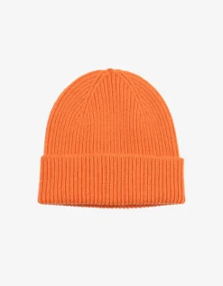 Merino Wool Beanie - Burned Orange