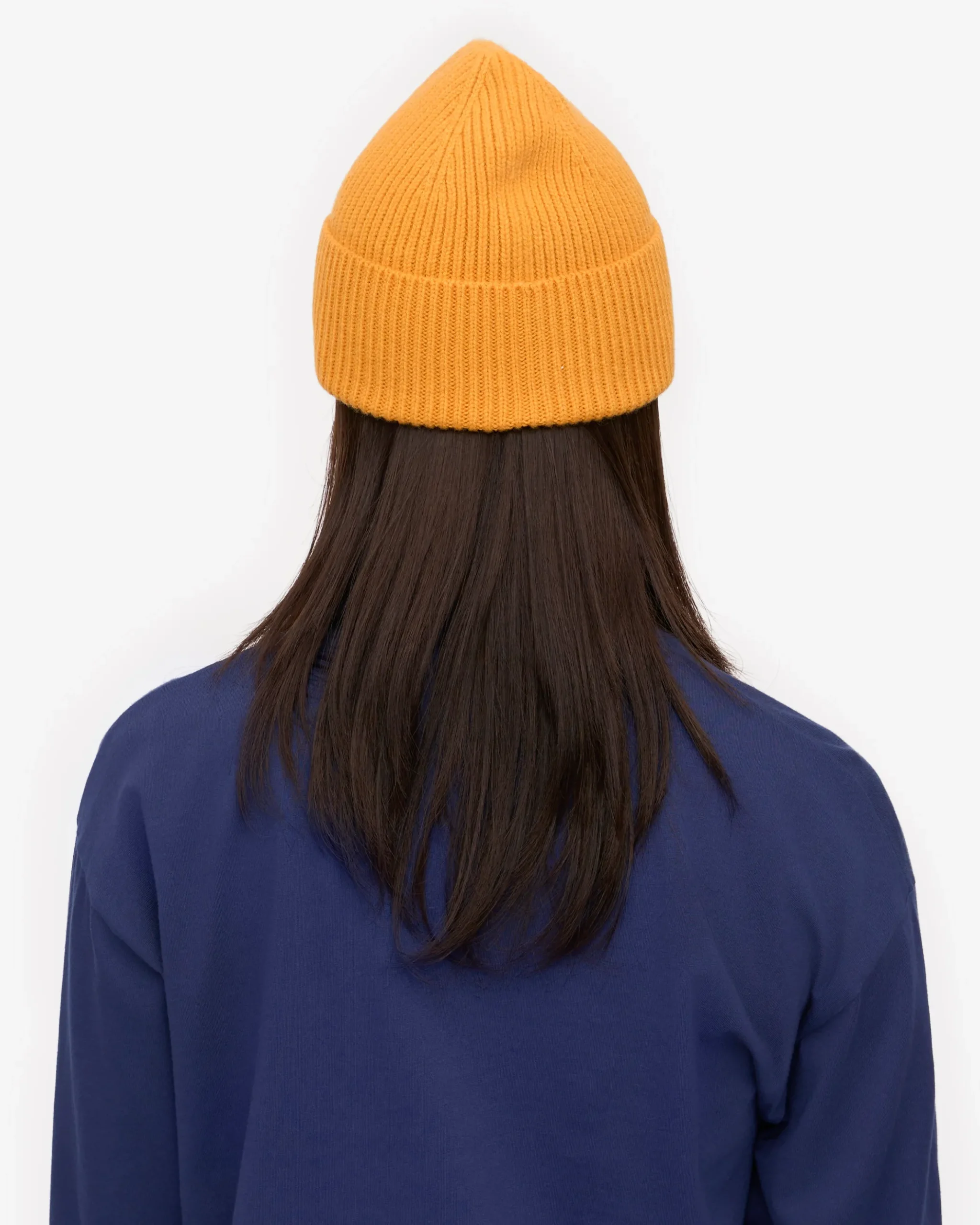 Merino Wool Beanie - Burned Yellow