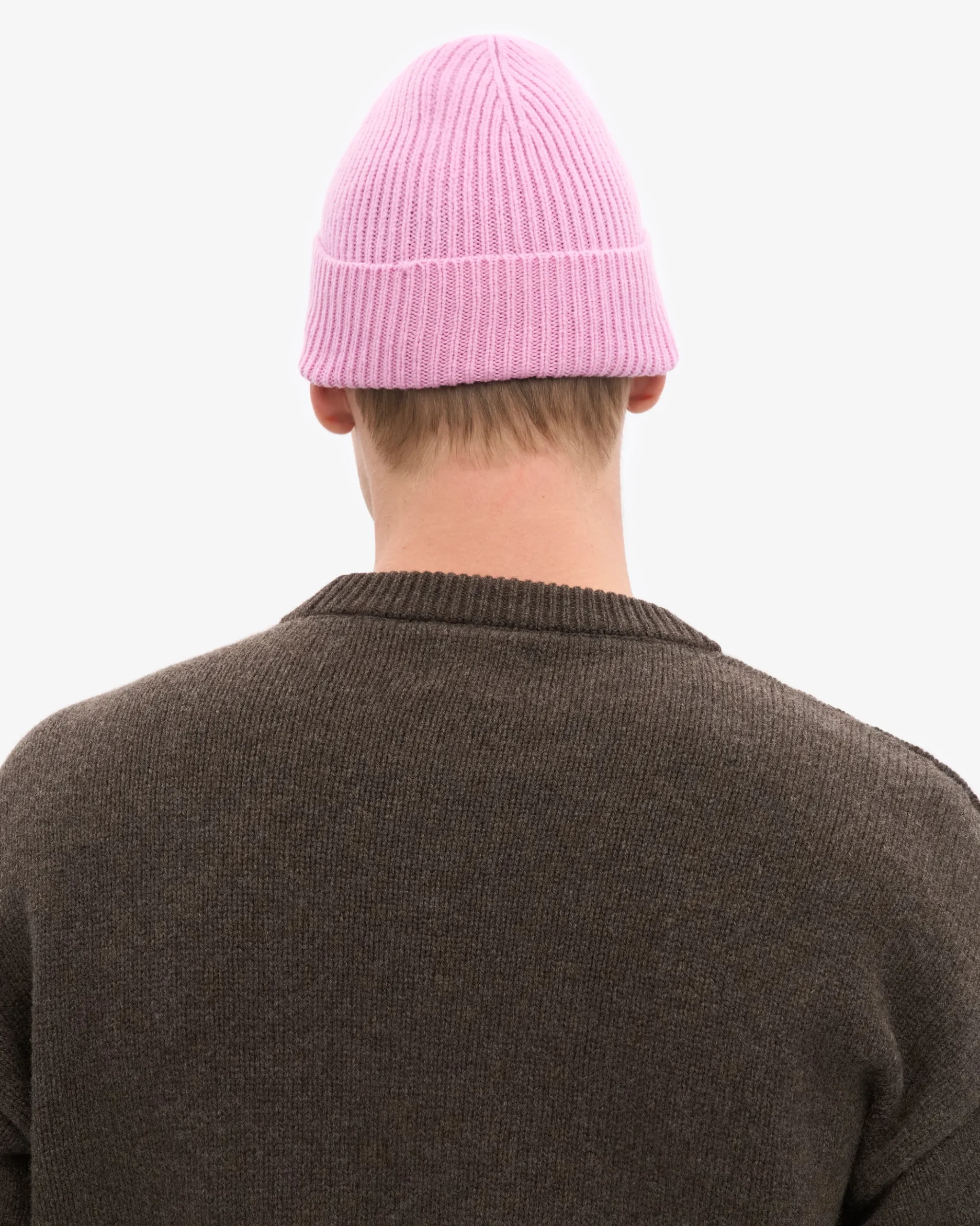 Merino Wool Beanie - Cherry Blossom