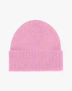 Merino Wool Beanie - Cherry Blossom