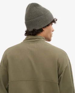 Merino Wool Beanie - Dusty Olive