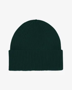 Merino Wool Beanie - Emerald Green