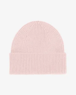 Merino Wool Beanie - Faded Pink