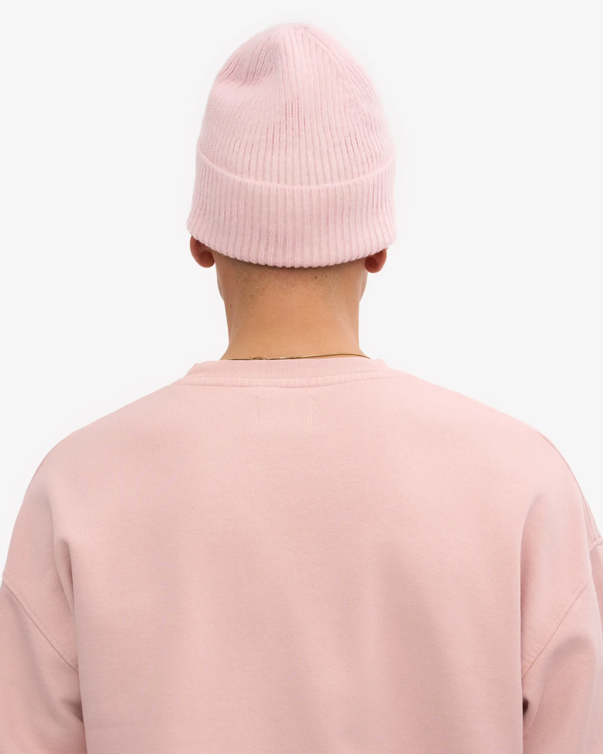 Merino Wool Beanie - Faded Pink