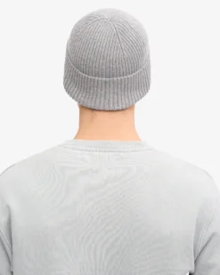 Merino Wool Beanie - Heather Grey