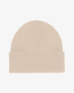 Merino Wool Beanie - Ivory White